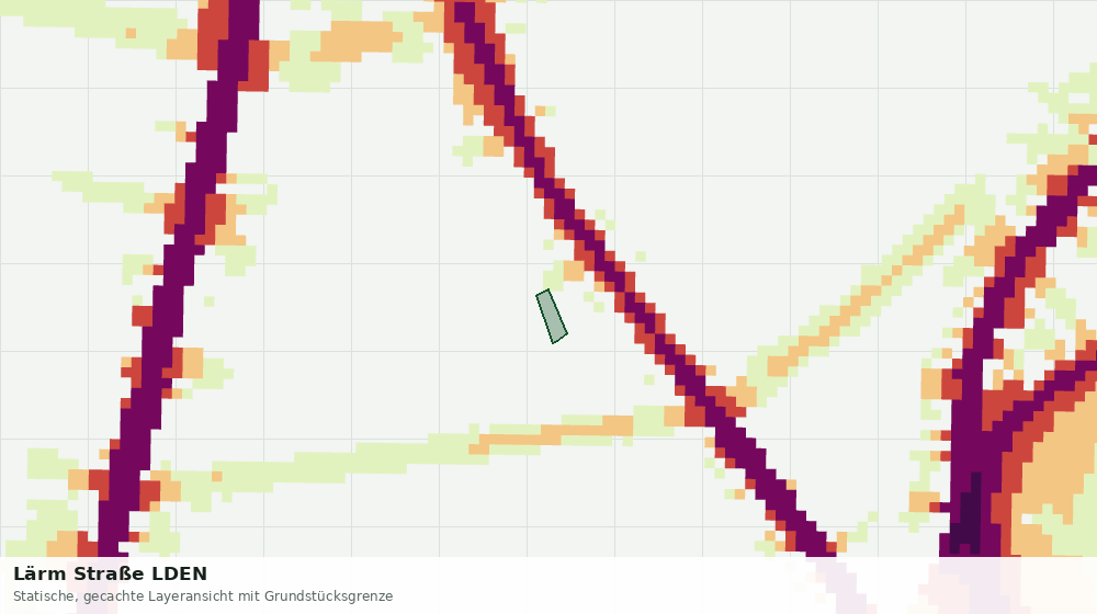 Statische Kartenansicht: Lärm Straße LDEN