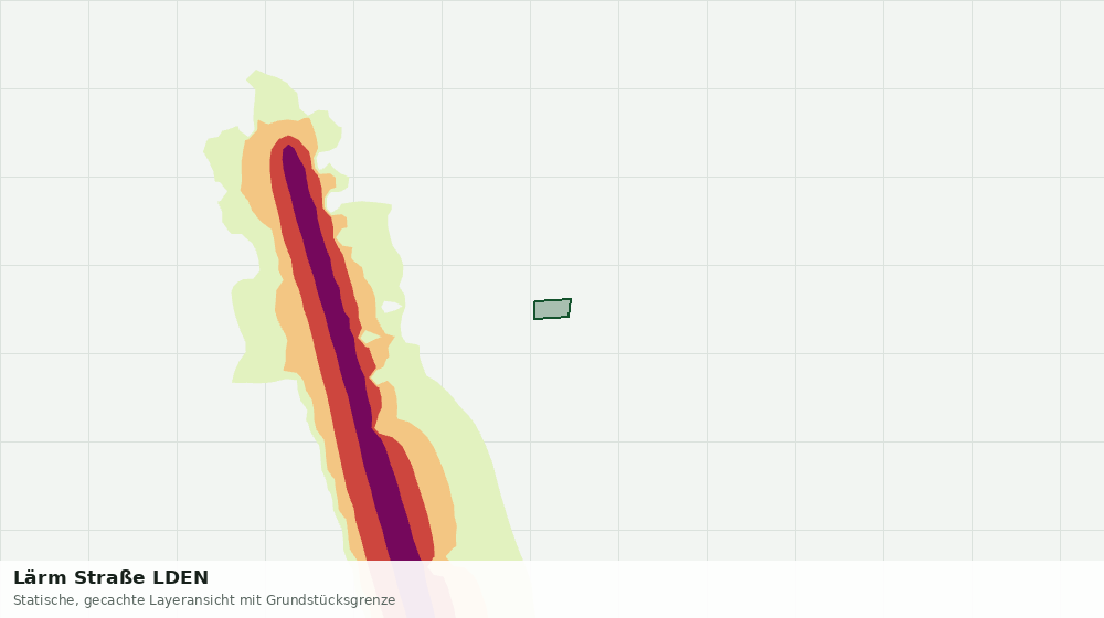 Statische Kartenansicht: Lärm Straße LDEN
