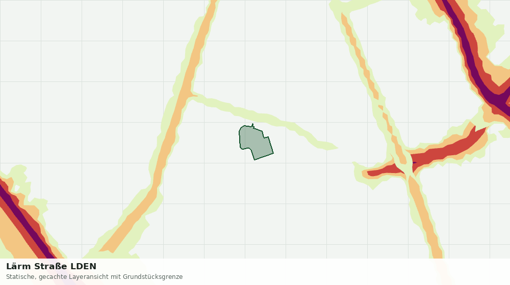 Statische Kartenansicht: Lärm Straße LDEN