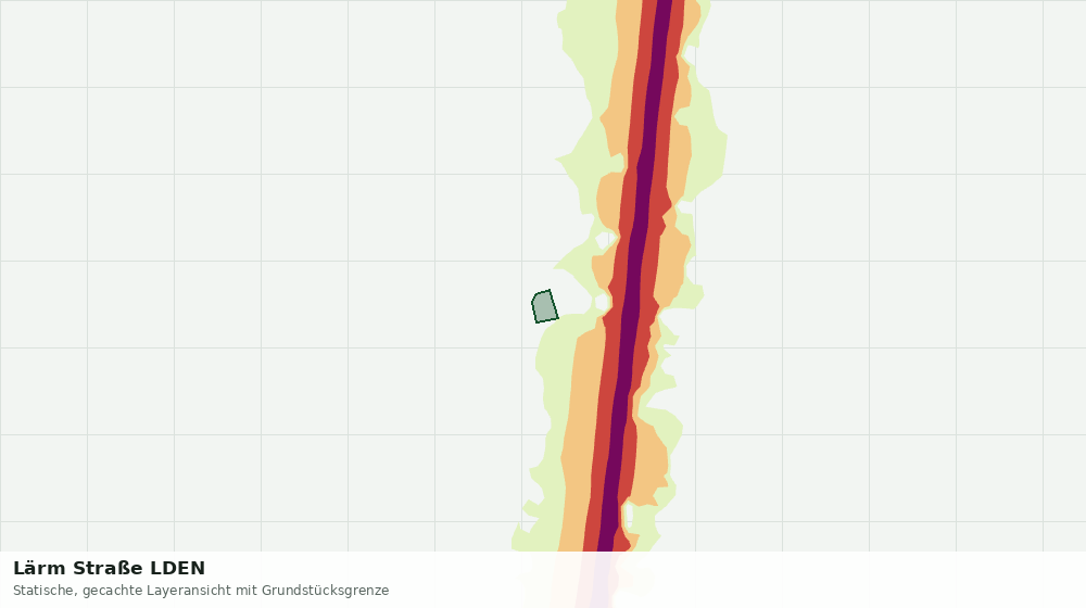 Statische Kartenansicht: Lärm Straße LDEN