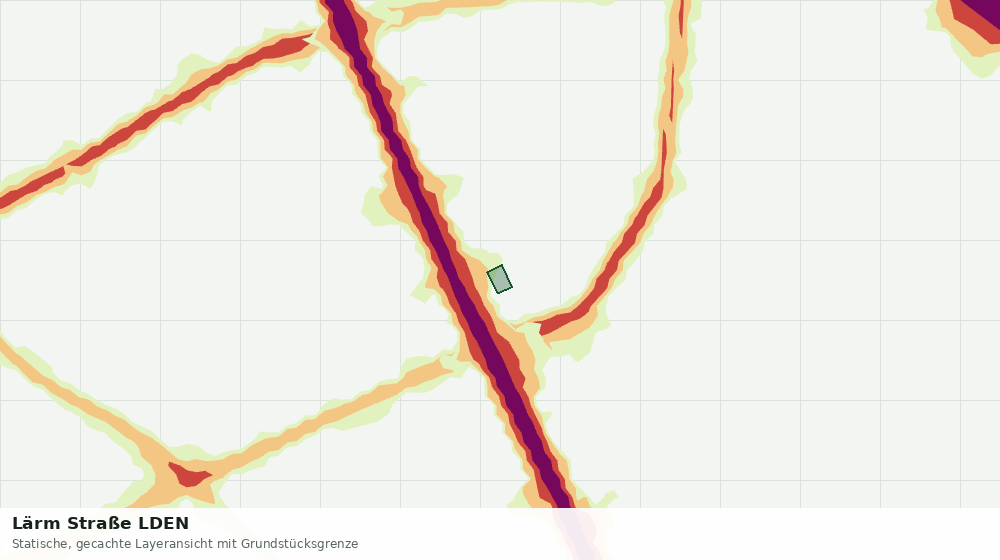 Statische Kartenansicht: Lärm Straße LDEN
