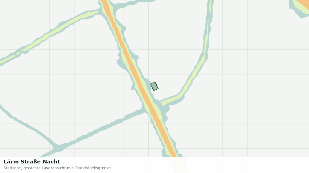 Statische Kartenansicht: Lärm Straße Nacht