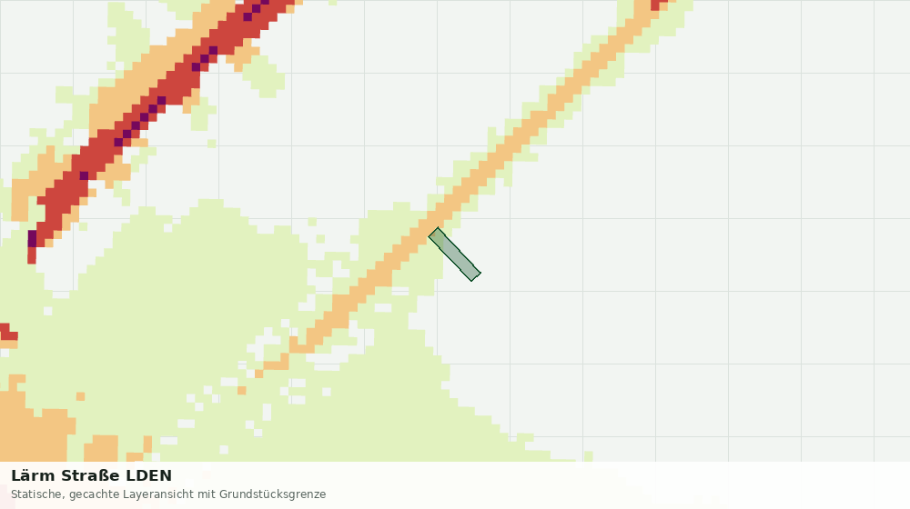 Statische Kartenansicht: Lärm Straße LDEN