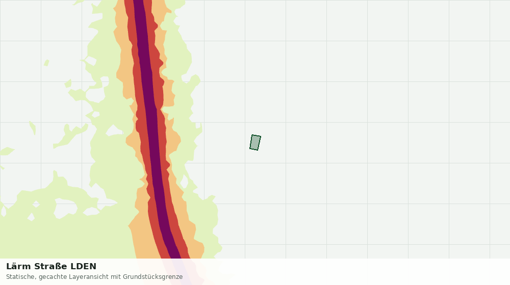 Statische Kartenansicht: Lärm Straße LDEN