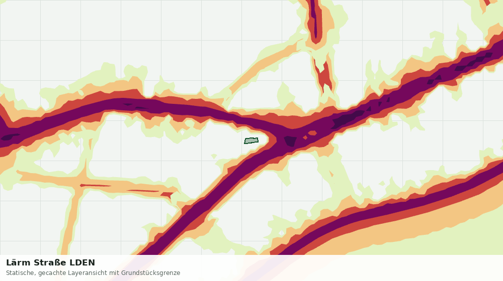 Statische Kartenansicht: Lärm Straße LDEN