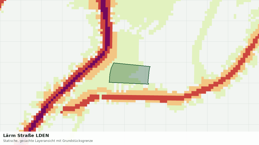 Statische Kartenansicht: Lärm Straße LDEN