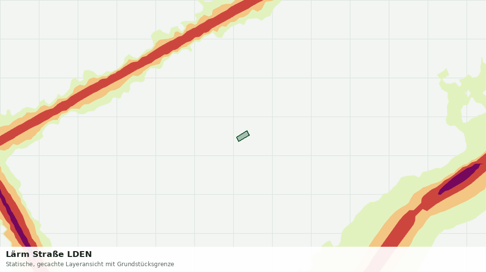 Statische Kartenansicht: Lärm Straße LDEN