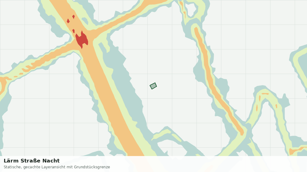 Statische Kartenansicht: Lärm Straße Nacht
