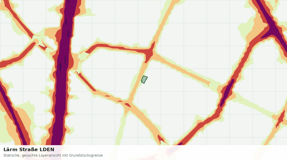 Statische Kartenansicht: Lärm Straße LDEN