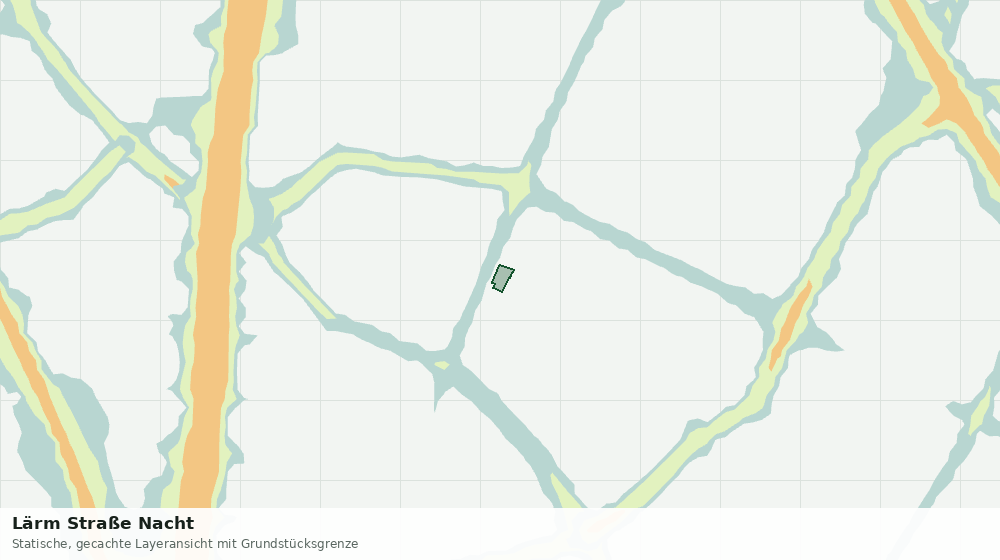 Statische Kartenansicht: Lärm Straße Nacht
