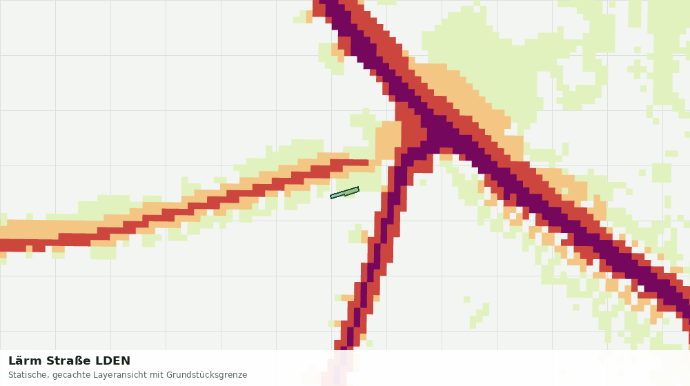 Statische Kartenansicht: Lärm Straße LDEN