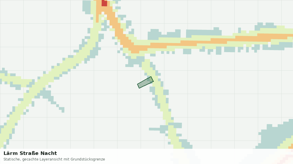 Statische Kartenansicht: Lärm Straße Nacht