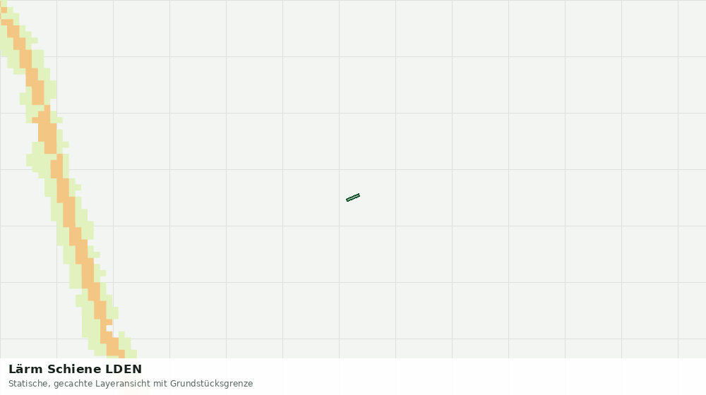 Statische Kartenansicht: Lärm Schiene LDEN