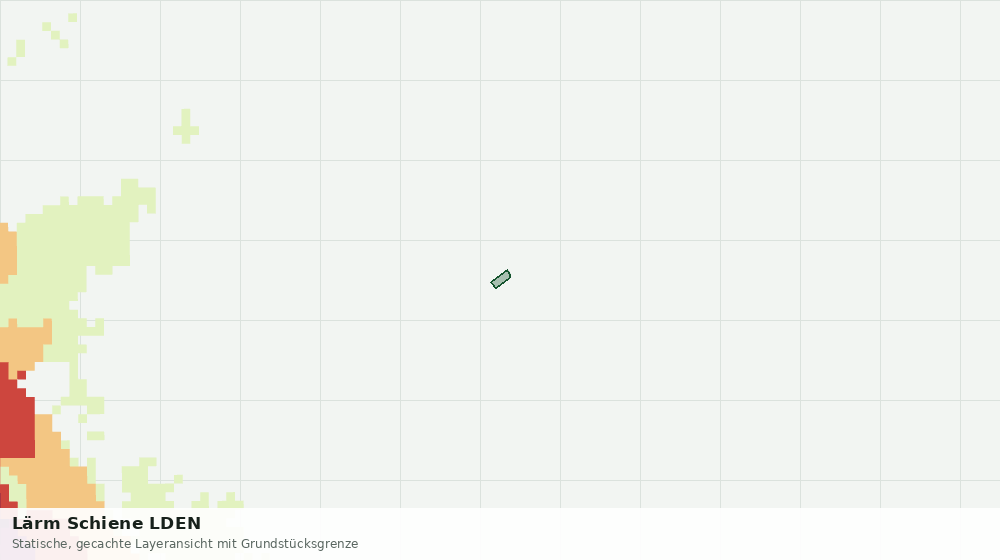 Statische Kartenansicht: Lärm Schiene LDEN