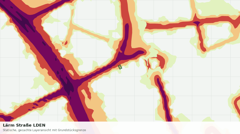 Statische Kartenansicht: Lärm Straße LDEN