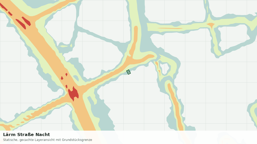 Statische Kartenansicht: Lärm Straße Nacht