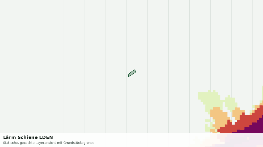 Statische Kartenansicht: Lärm Schiene LDEN