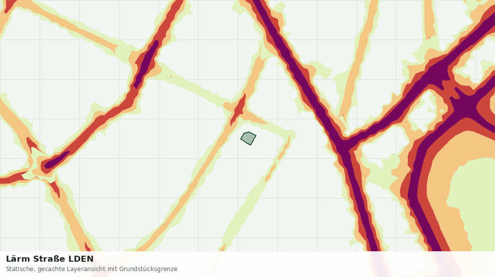 Statische Kartenansicht: Lärm Straße LDEN