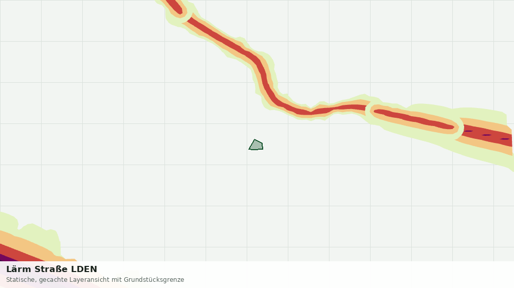 Statische Kartenansicht: Lärm Straße LDEN