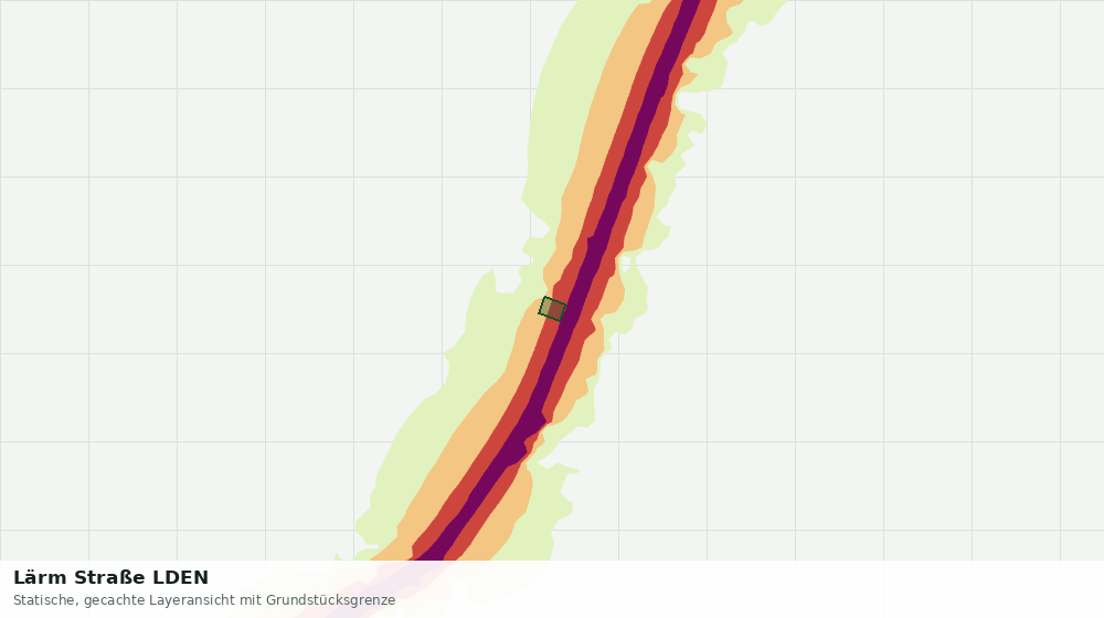 Statische Kartenansicht: Lärm Straße LDEN