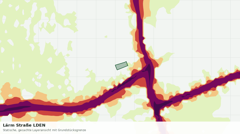 Statische Kartenansicht: Lärm Straße LDEN
