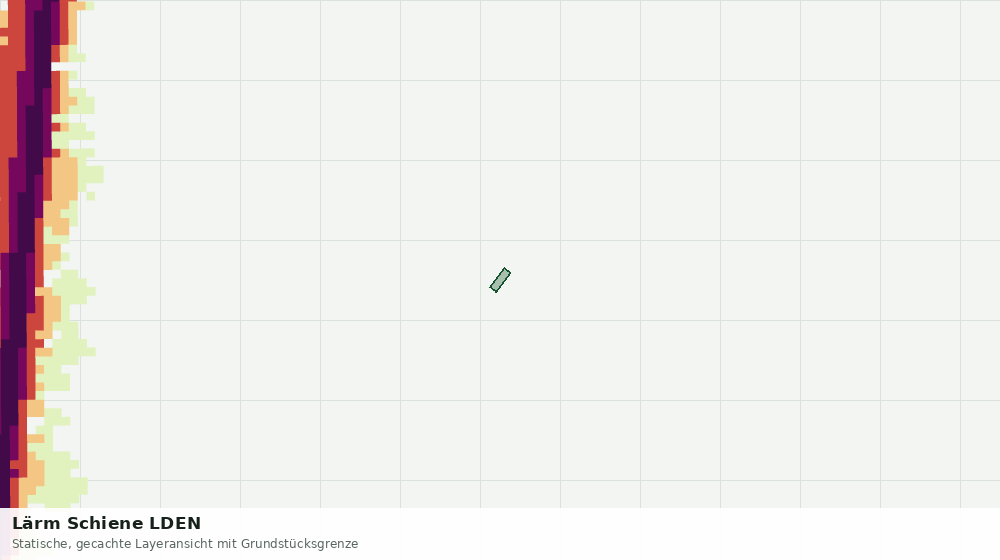 Statische Kartenansicht: Lärm Schiene LDEN