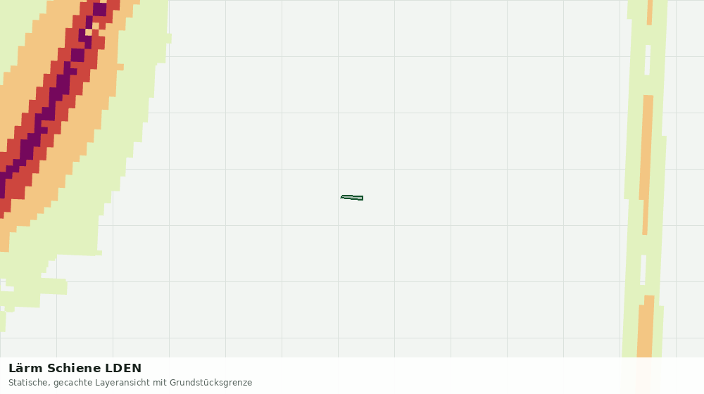 Statische Kartenansicht: Lärm Schiene LDEN