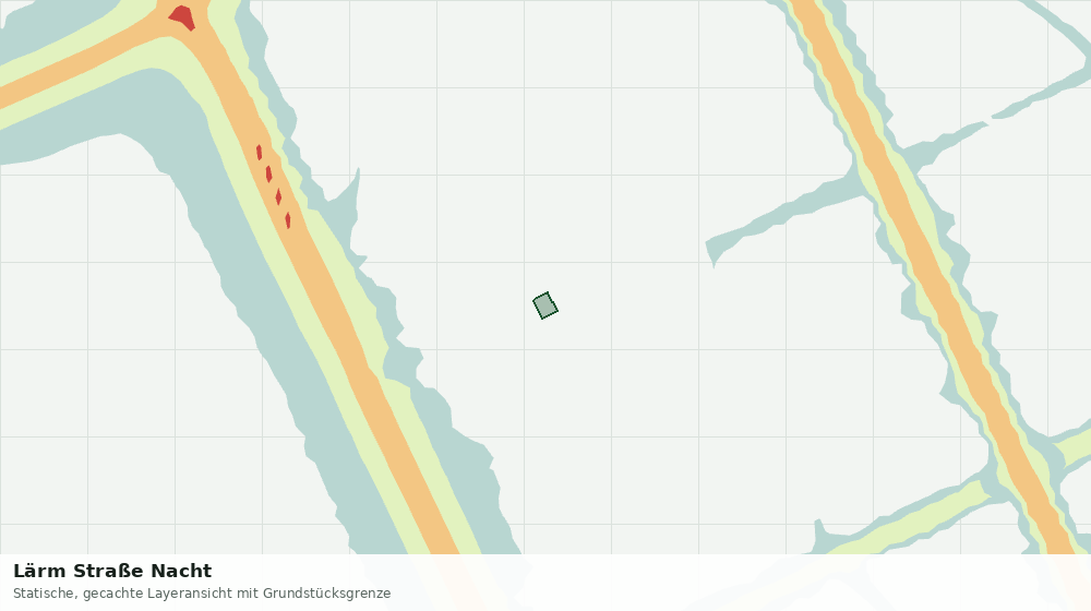 Statische Kartenansicht: Lärm Straße Nacht