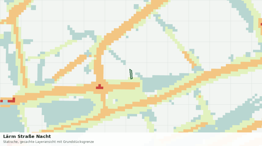 Statische Kartenansicht: Lärm Straße Nacht