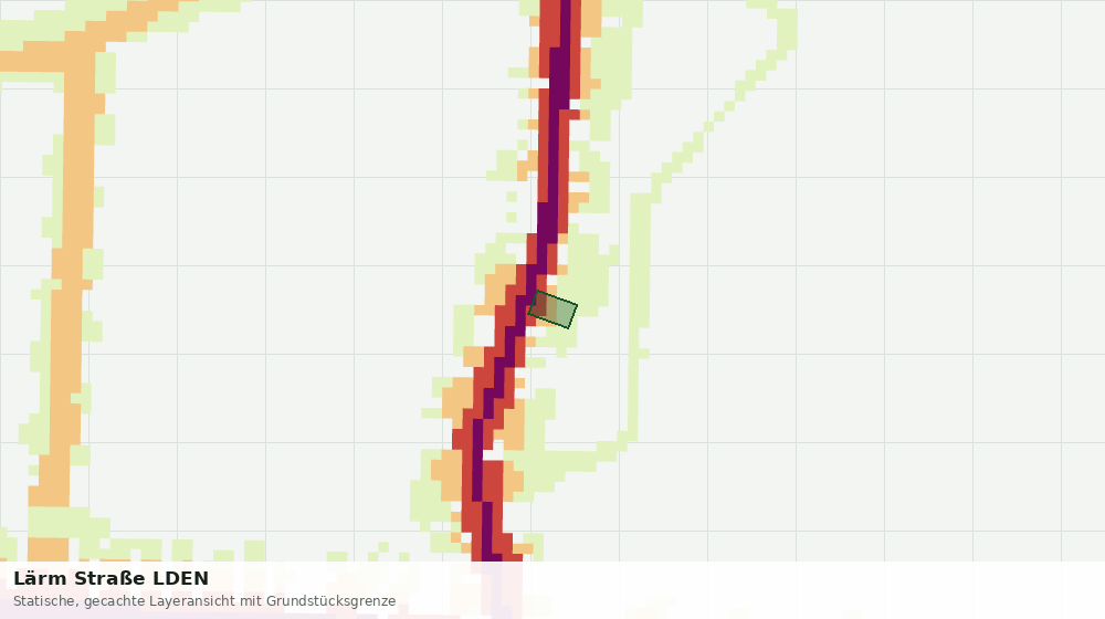 Statische Kartenansicht: Lärm Straße LDEN