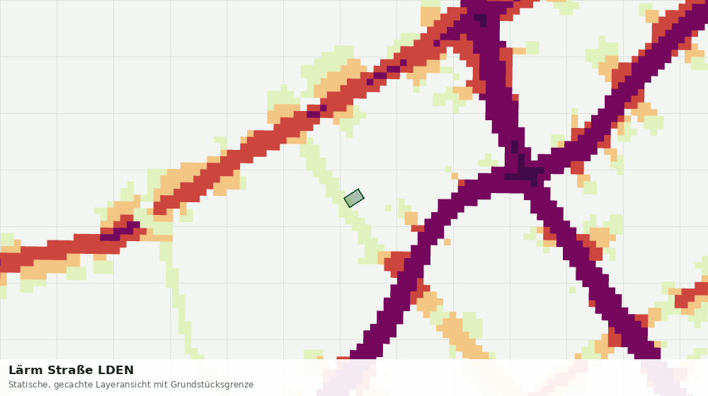 Statische Kartenansicht: Lärm Straße LDEN