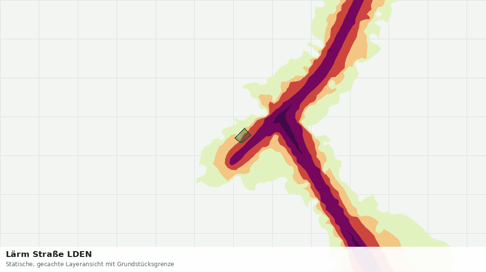 Statische Kartenansicht: Lärm Straße LDEN