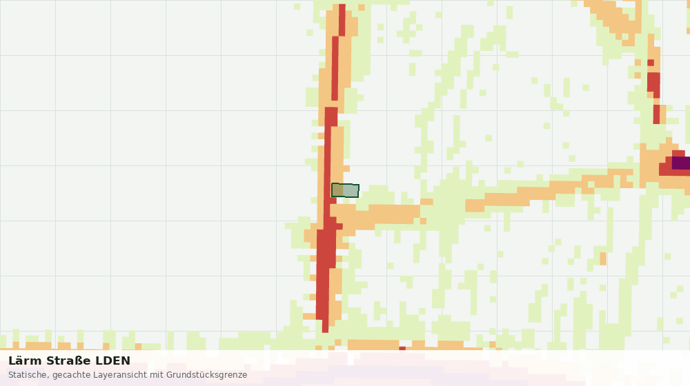 Statische Kartenansicht: Lärm Straße LDEN