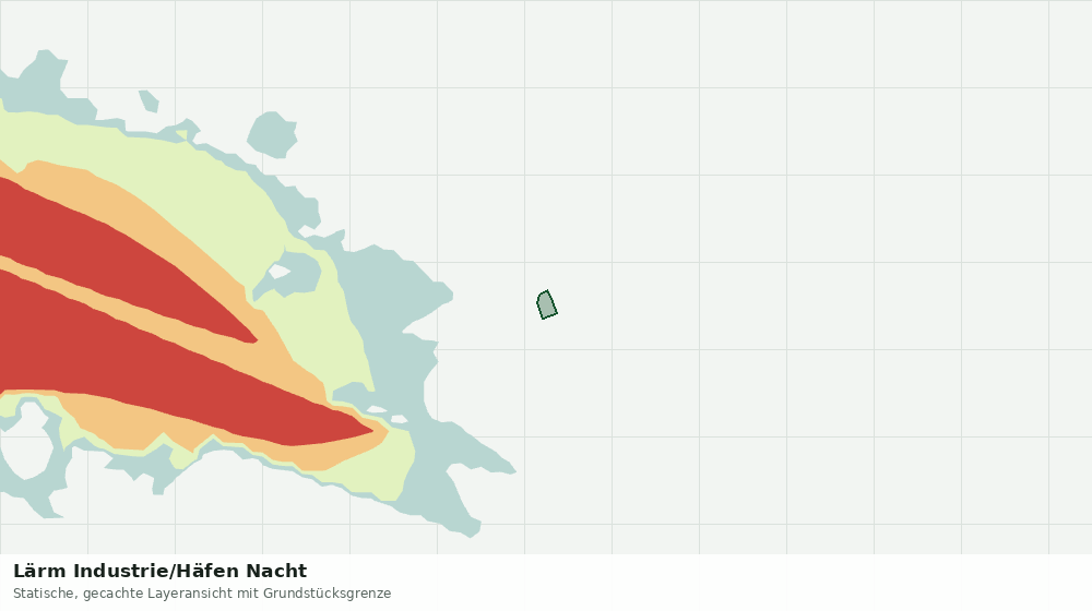 Statische Kartenansicht: Lärm Industrie/Häfen Nacht