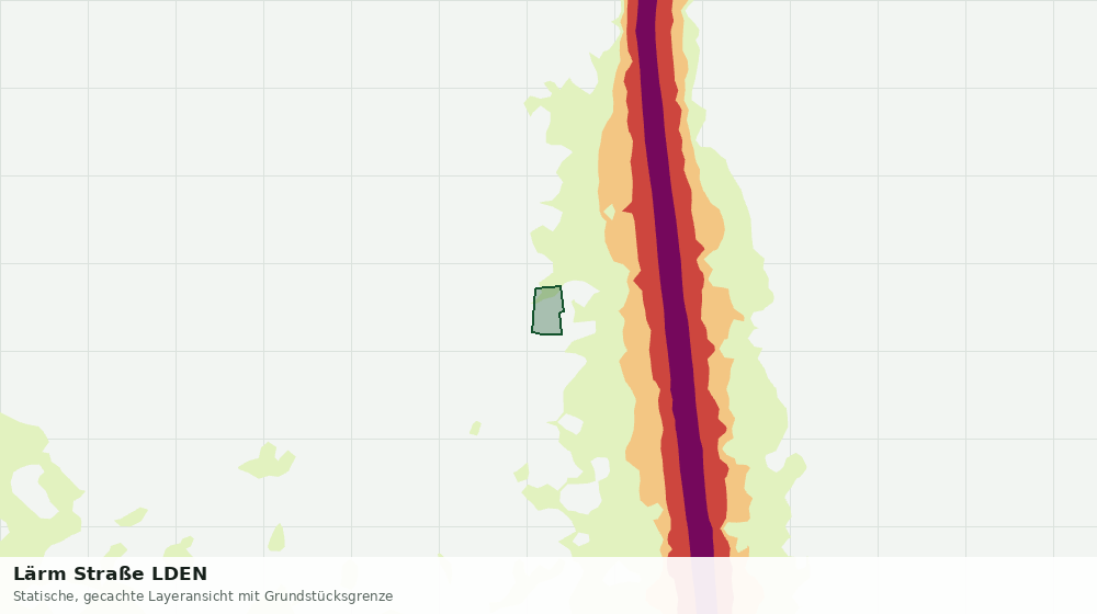 Statische Kartenansicht: Lärm Straße LDEN