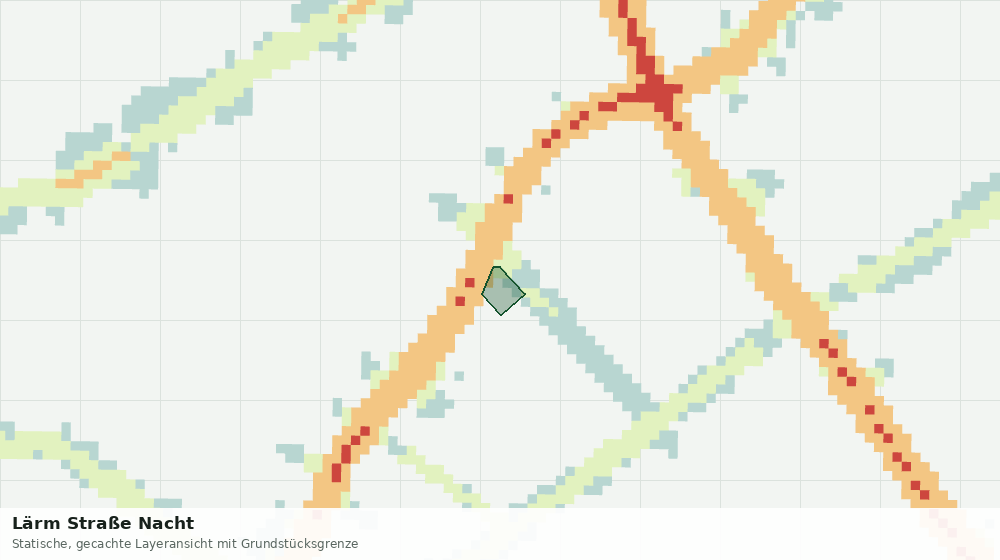 Statische Kartenansicht: Lärm Straße Nacht