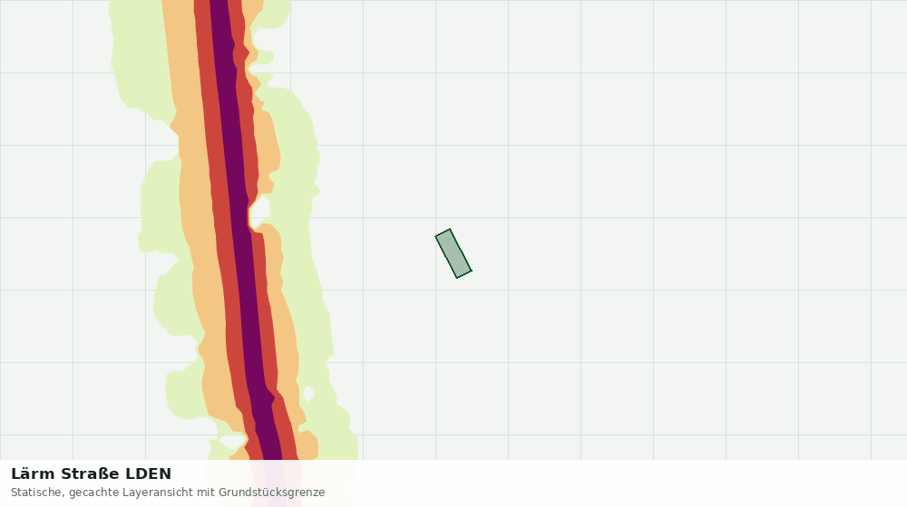 Statische Kartenansicht: Lärm Straße LDEN