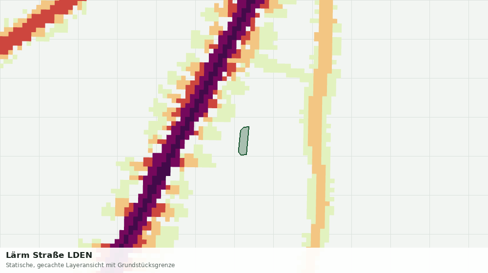 Statische Kartenansicht: Lärm Straße LDEN