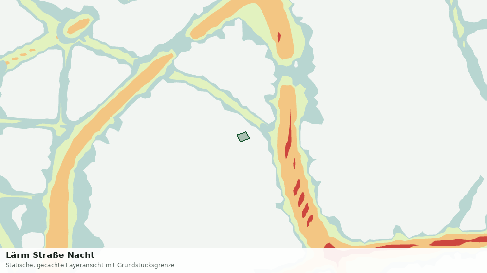 Statische Kartenansicht: Lärm Straße Nacht