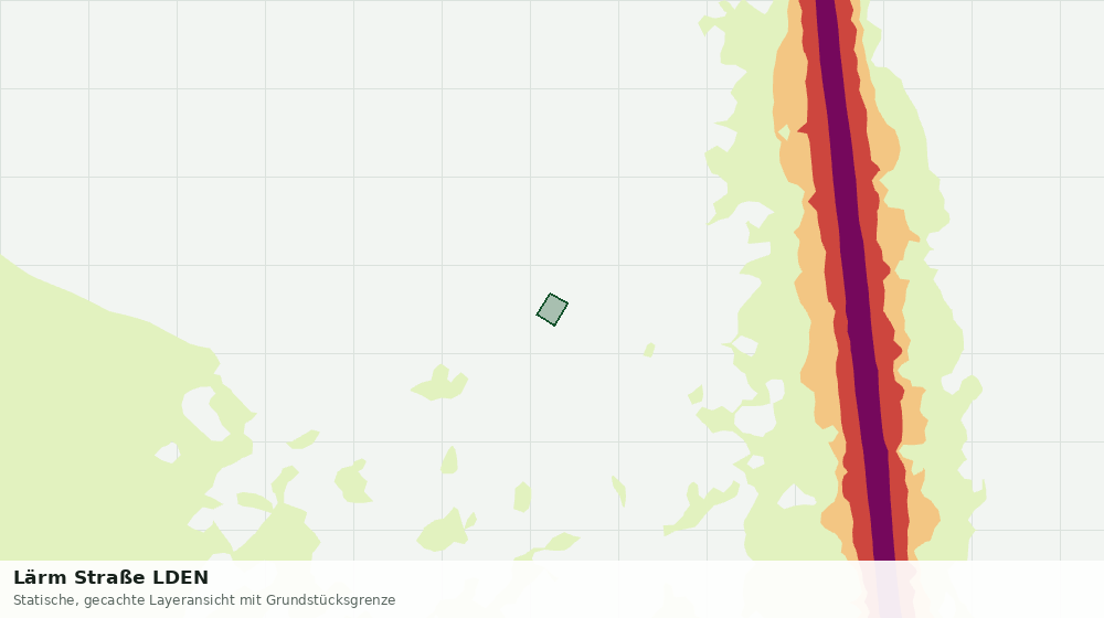 Statische Kartenansicht: Lärm Straße LDEN