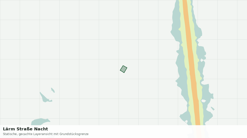 Statische Kartenansicht: Lärm Straße Nacht