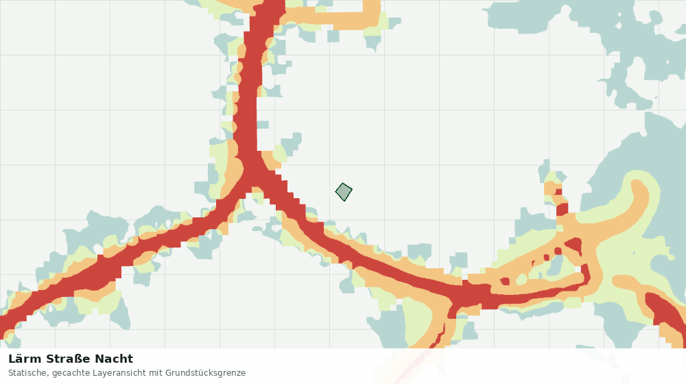 Statische Kartenansicht: Lärm Straße Nacht