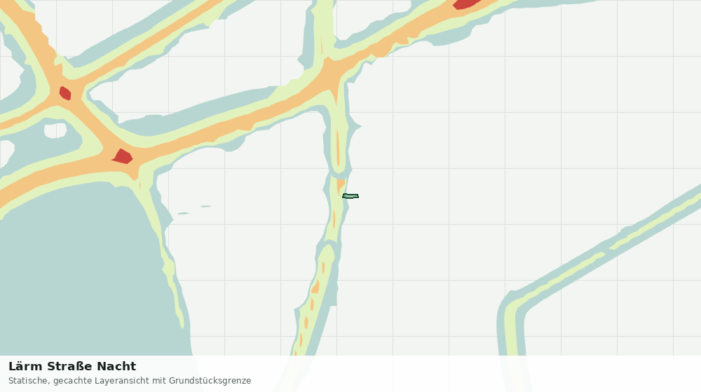 Statische Kartenansicht: Lärm Straße Nacht