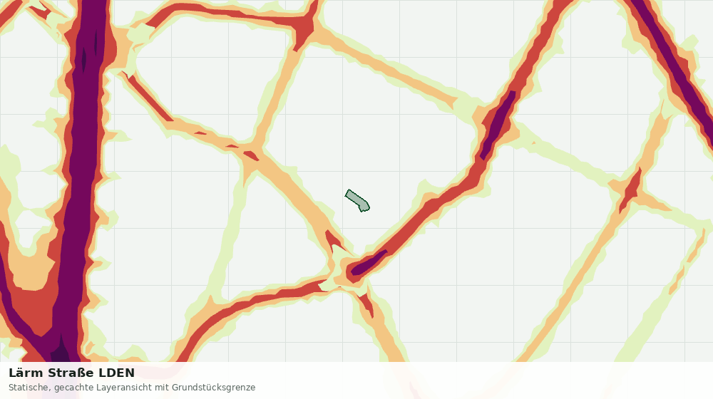 Statische Kartenansicht: Lärm Straße LDEN