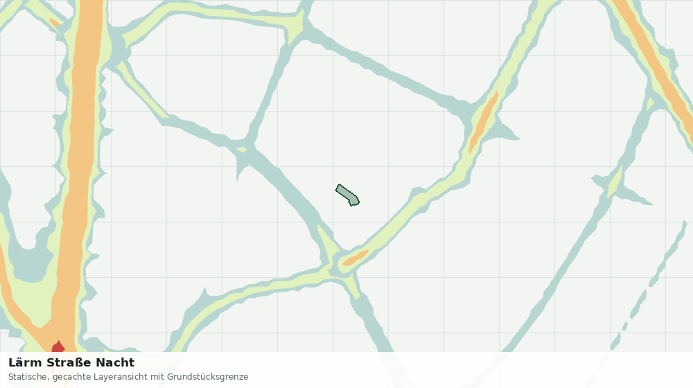 Statische Kartenansicht: Lärm Straße Nacht