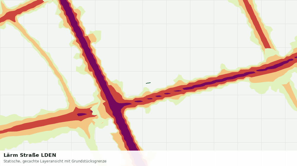 Statische Kartenansicht: Lärm Straße LDEN