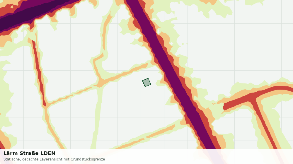 Statische Kartenansicht: Lärm Straße LDEN
