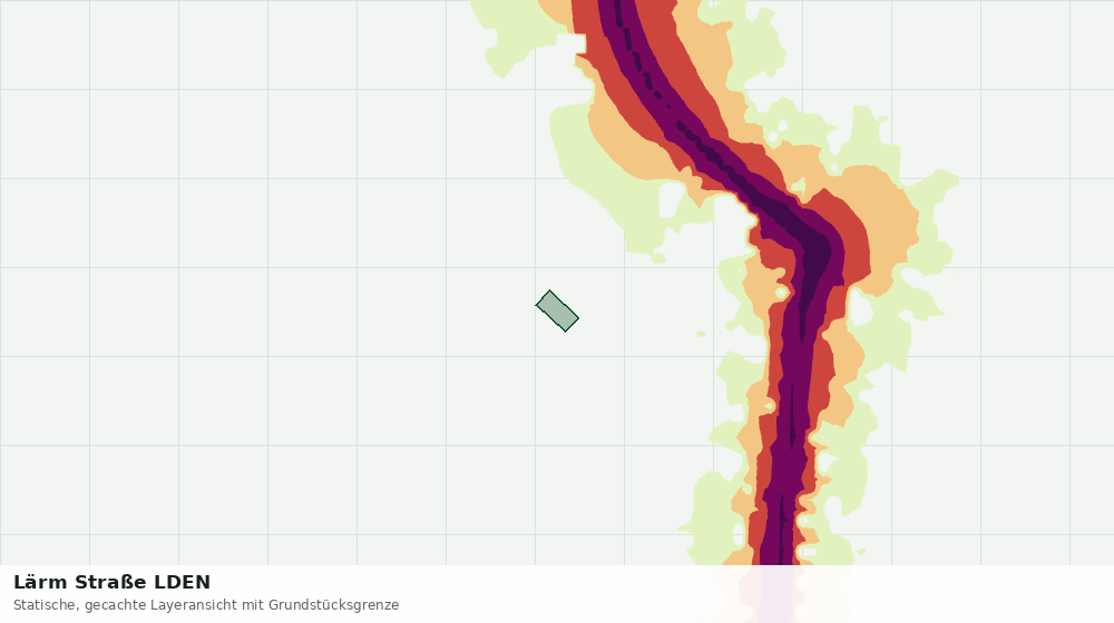 Statische Kartenansicht: Lärm Straße LDEN