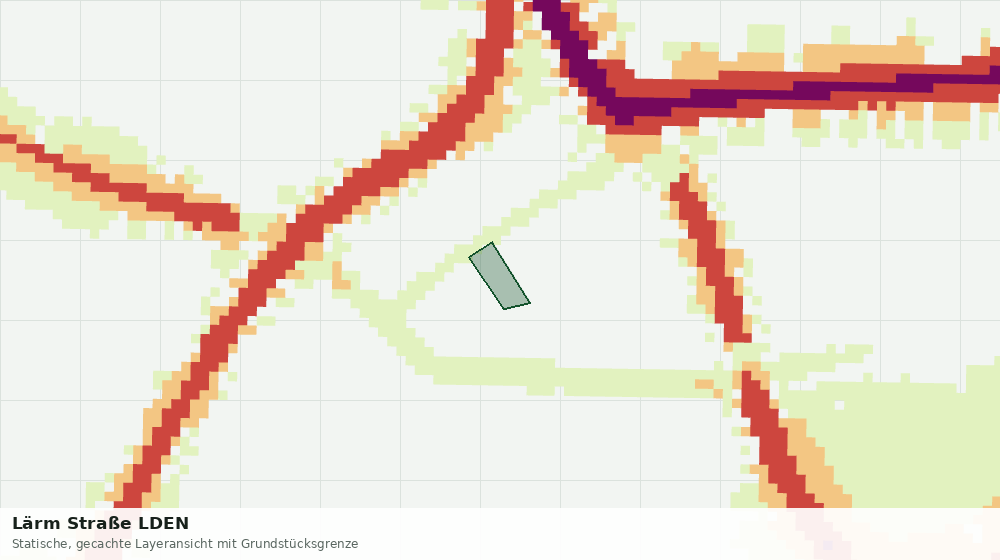 Statische Kartenansicht: Lärm Straße LDEN