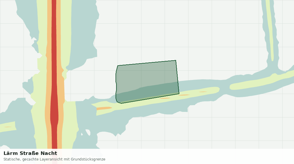 Statische Kartenansicht: Lärm Straße Nacht